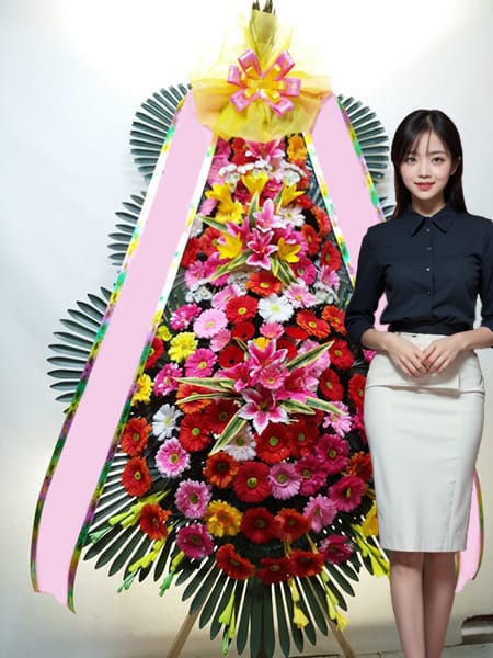 베네치아웨딩부페 3단화환 고급형
